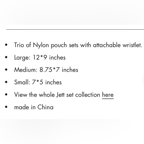 NWT Haute Shore Jet Set Safari Cosmetic Bag Set Three - Picture 5 of 7